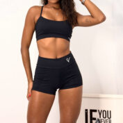 Conjunto Cross Top Cross + Shorts Recorte_Preto