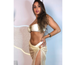Conjunto Biquíni Tomara Que Caia Calcinha Asa Delta + Saída Ísis Off-White - Imagem 4