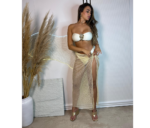 Conjunto Biquíni Tomara Que Caia Calcinha Asa Delta + Saída Ísis Off-White - Imagem 3